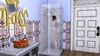 Japanese stepmom and stepson Sharing same bed at hotel room