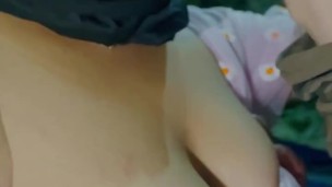 Hot kissing stepsister and stepbrother