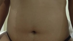 Round shaped boobs women riding