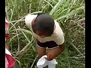 Desi couple outdoor caught